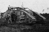 Английский танк Mk.V с жесткой подвеской