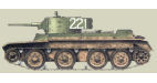 БТ-5. 109 стр.див. 5 мк. Зап.фронт, июль 1941 г.