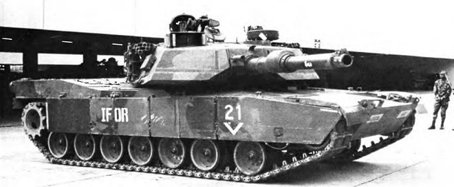 Танк M1A1 HA на одной из американских баз в Германии. 1990-е годы