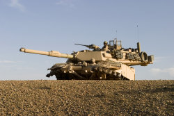 Танк M1A1 на позиции в Ираке