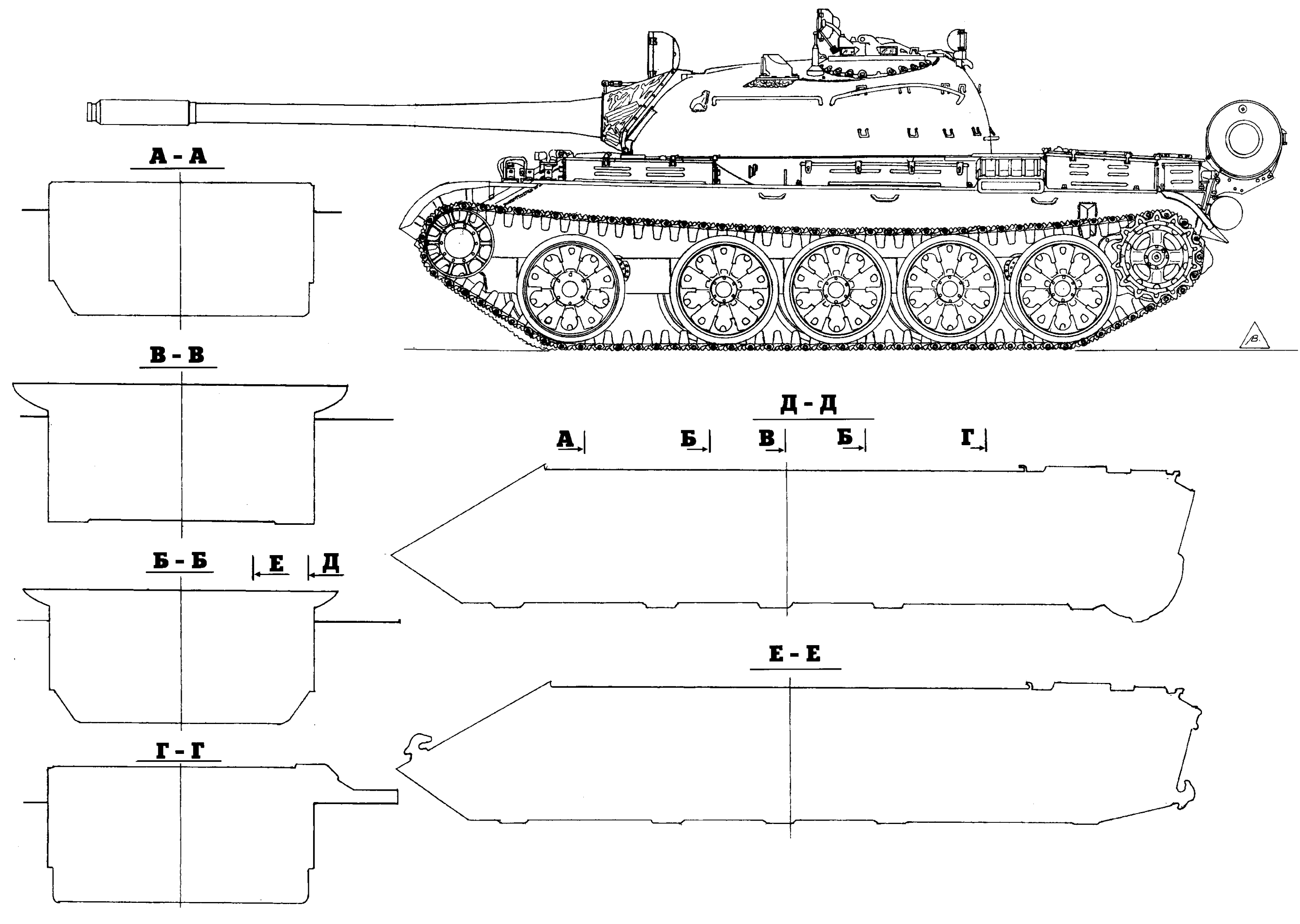 Т-55 схема