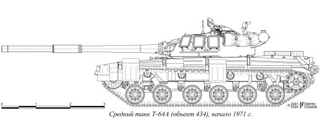 Т-64А образца начала 1971 г.