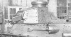  Первоначальный вариант бронирования пулемета на танке M1917. Ствол пулемета "Мерлин" закрыт кожухом.