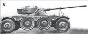 Истребитель танков на базе бронированной разведывательной 
машины Panhard E.B.R. 75