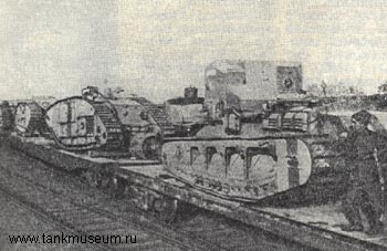 Британские танки Мk.А. захваченные Красной Армией в 1919 г. возле Новороссийска