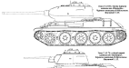 Т-34-85 и Т-34 с катками от "Пантеры"