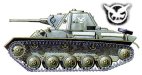 Танк T-70 командира 8-й самоходно-артиллерийской бригады. Белорусский фронт, февраль 1944 г.