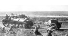 Трофейный Т-70 переделанный немцами в артиллерийский тягач