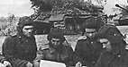 Постановка боевой задачи перед учениями. Ленинградский военный округ, 1947 год. Фото РГ АКФД