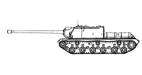 122-мм опытная тяжелая САУ ИСУ-122-1 (объект 243). Рис. А. В. Карпенко