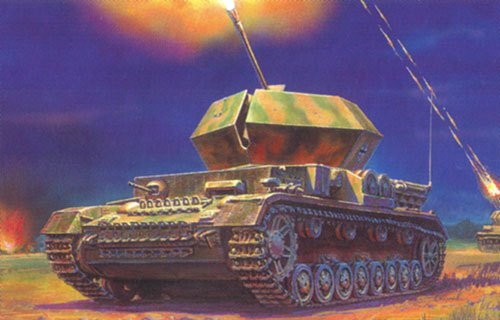 Flakpanzer IV (3.7cm Flak) Ostwind.  . 