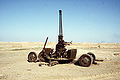 Abandoned twin M1939 37 mm anti-aircraft gun of the Iraqi Republican Guard.JPEG